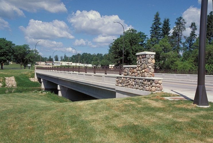 Bigfork Bridge blends into the landscape on the Edge of the Wilderness.